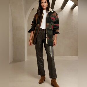 Banana republic genuine leather pants